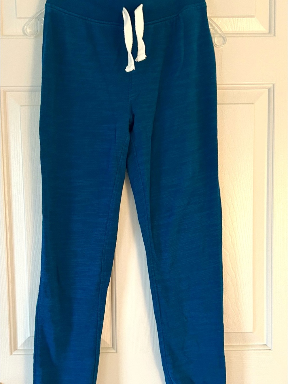 J. Crew Terry Blue Joggers Pants with White Drawstring